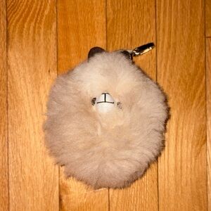 Alpaca fur bag charm
